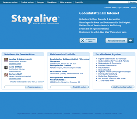 Gedenkportal stayalive.com